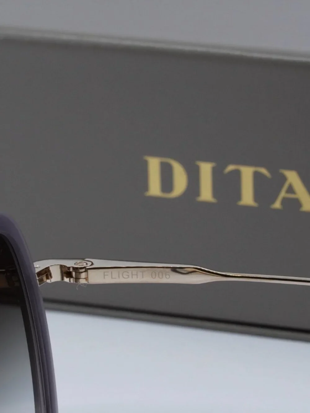 Dita FLIGHT-006-7806-H Aviator Sunglasses - Grey/Gold / Grey Gradient